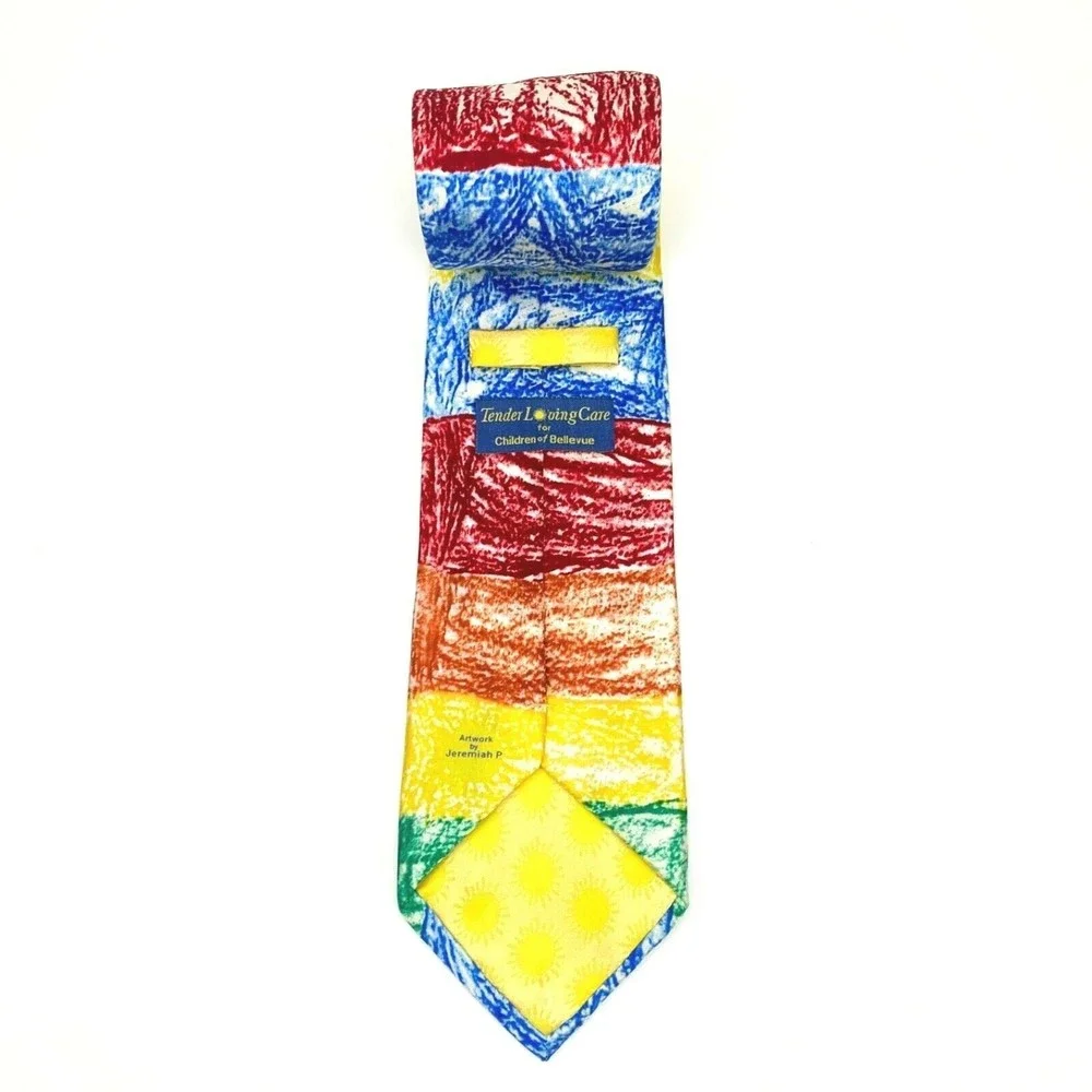 Tender Loving Care Children of Bellevue Artwork By Jeremiah P. Colorful Necktie